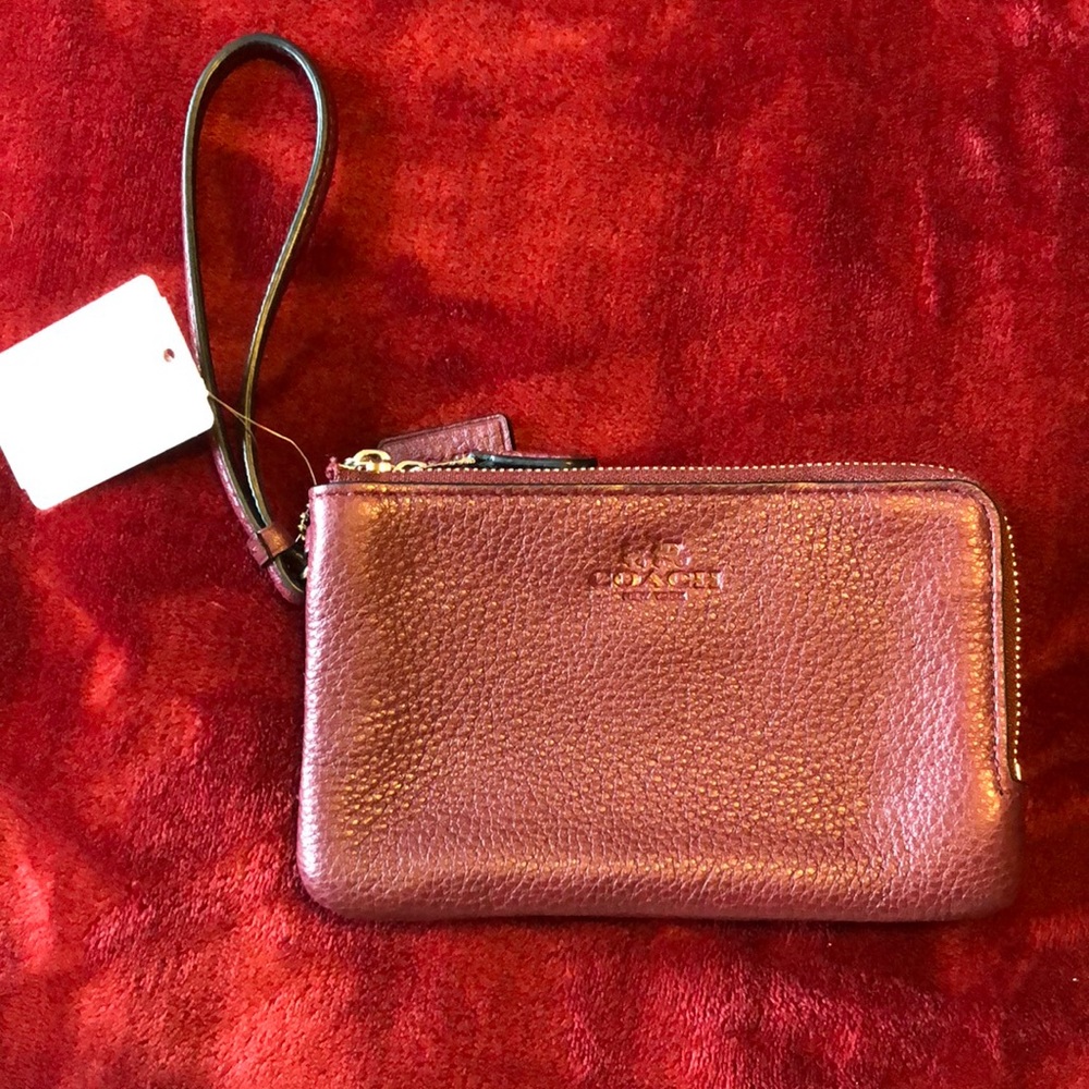 New with tags double zip coach wallet